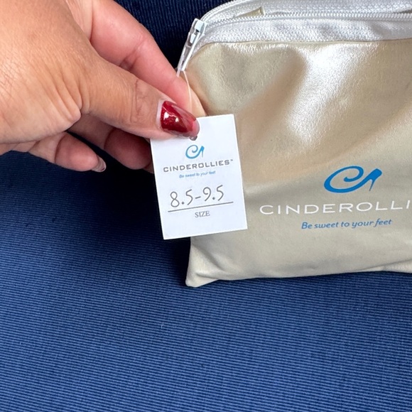 Women's Cream Flats - Picture 2 of 5